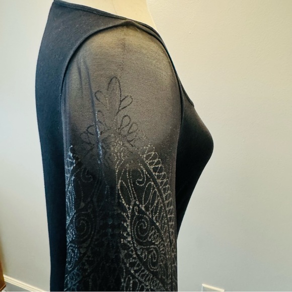 FERRE Gianfranco ferre TATOO VINTAGE TOP BLACK SIZE M VGC - Picture 3 of 16